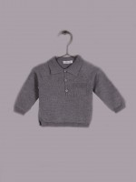 Camisola polo em lã Camisola polo em lã