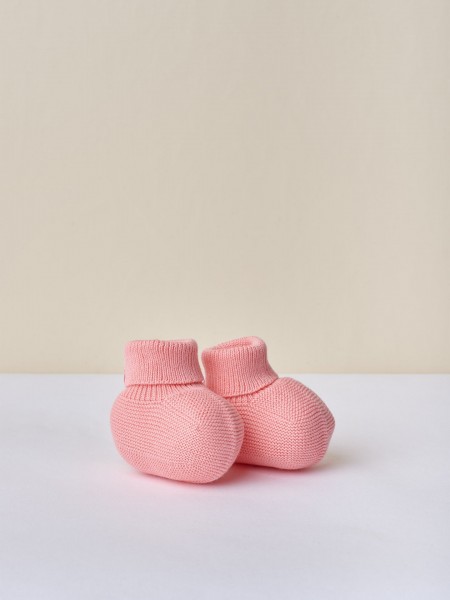 Cotton knitted booties
