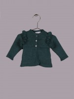 Knitted ruffled cardigan Knitted ruffled cardigan