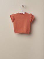 Camisola com folhos Camisola com folhos