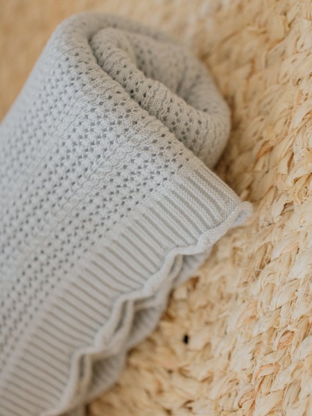 Manta tricotada algodão