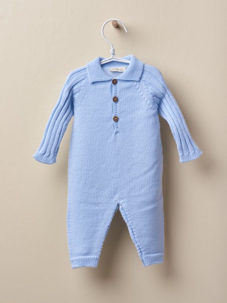 Wool polo jumpsuit