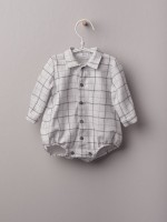 Check V-neck bodysuit Check V-neck bodysuit