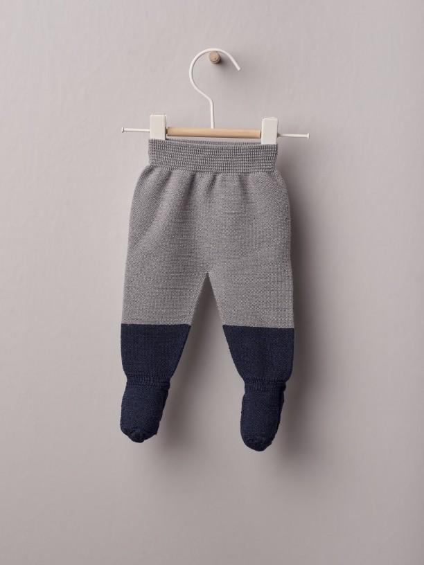 Trousers with feet