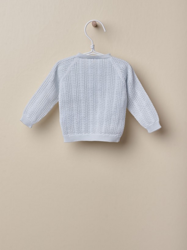 Casaco tricotado algodão