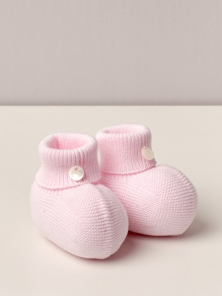 Fine knitted booties