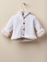 Cardigan with fur inside Cardigan with fur inside