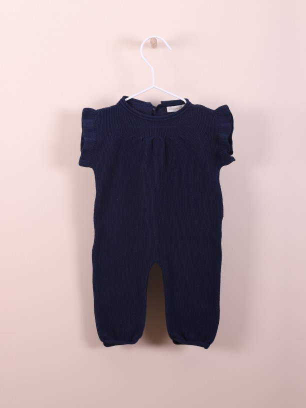 Cap sleeved dungarees