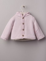 Knitted coat with fur Knitted coat with fur