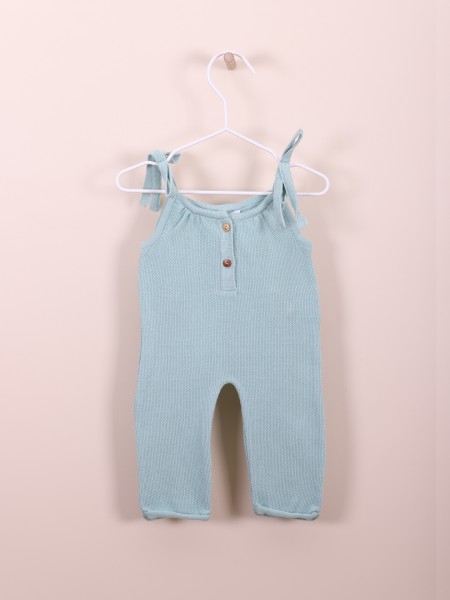 Dungarees with bow trims