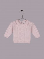 Knitted polo sweater Knitted polo sweater