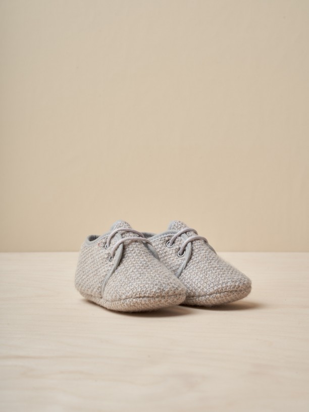 Lace up baby shoes