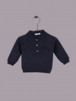 Camisola polo em lã Camisola polo em lã