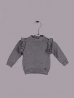 Camisola com folhos Camisola com folhos