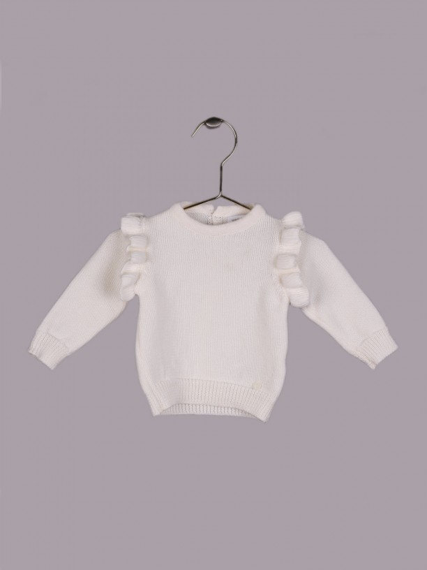 Camisola com folhos Camisola com folhos