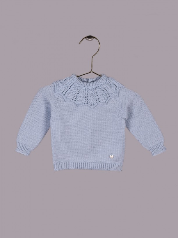 Sweater with frill