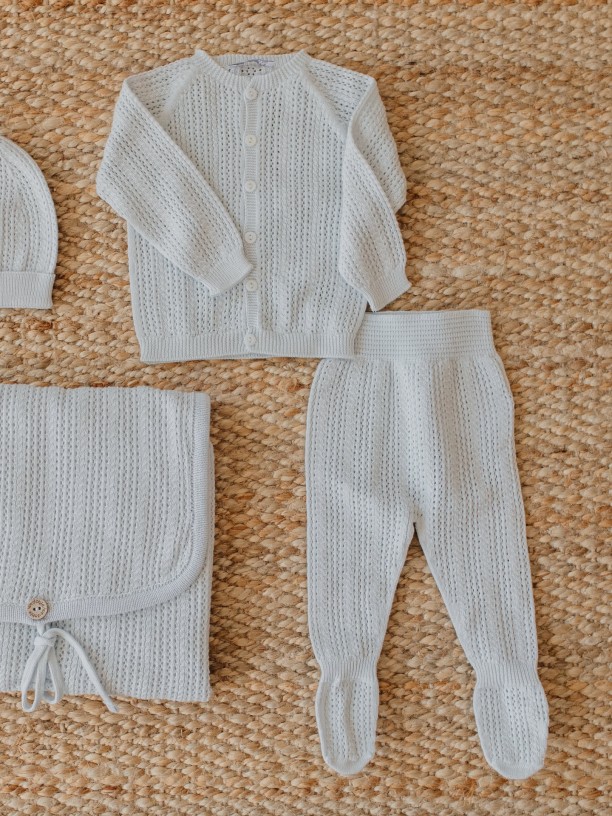 Casaco tricotado algodão