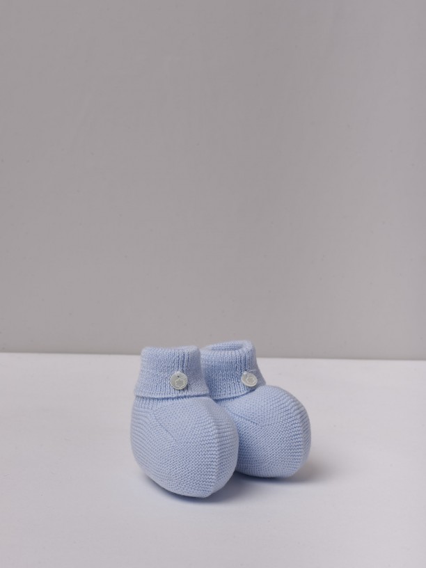 Fine knit booties Fine knit booties