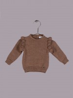Camisola com folhos Camisola com folhos