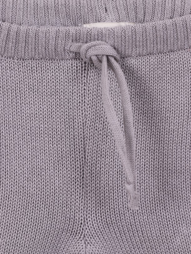 Calção tricotado algodão