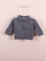Knitted polo sweater Knitted polo sweater