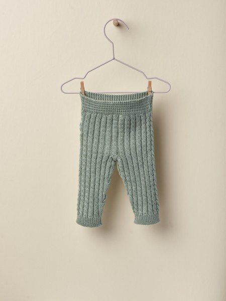 Knitted cotton trousers
