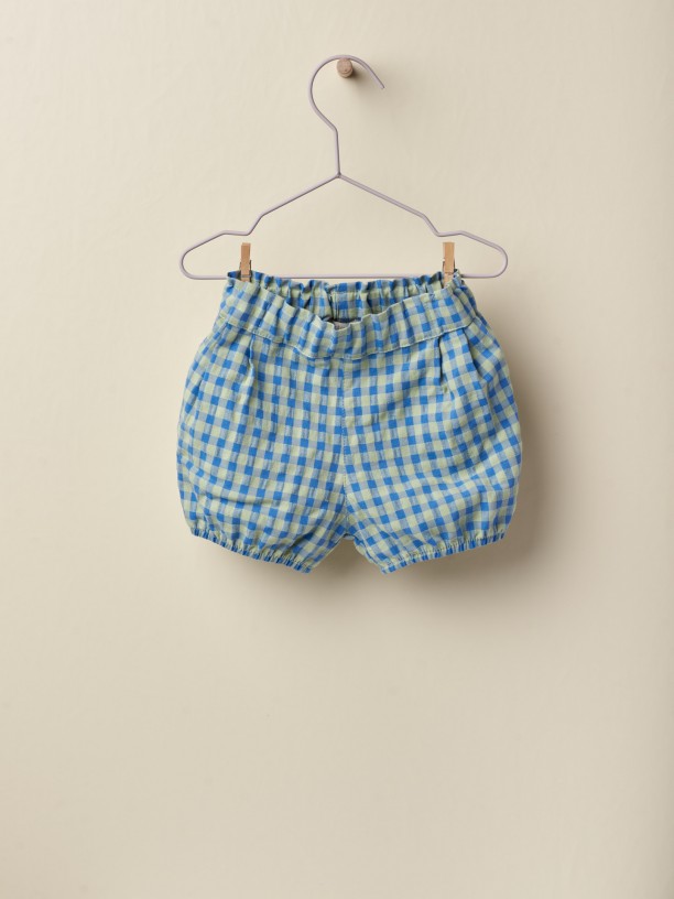 Vichy plaid shorts