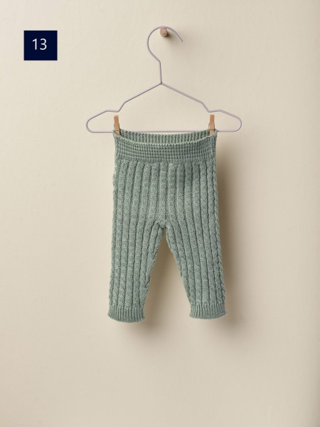 Knitted cotton trousers