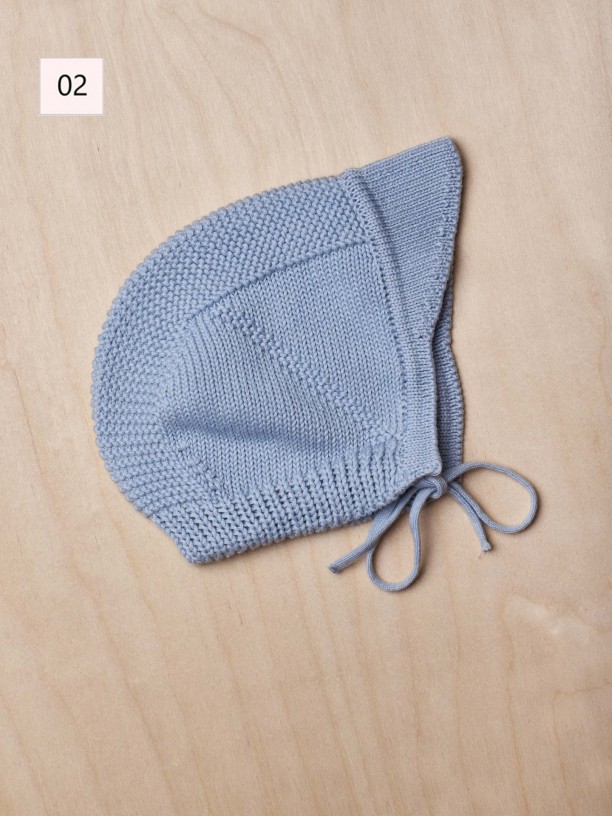 Cotton knitted bonnet