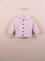 Knitted hooded cardigan Knitted hooded cardigan