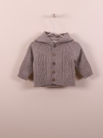 Knitted hooded cardigan Knitted hooded cardigan