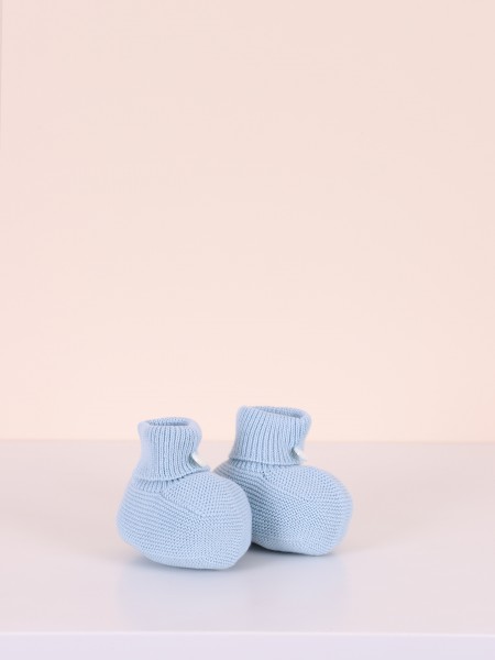 Fine knitted booties