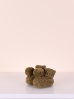 Knitted bobble booties Knitted bobble booties