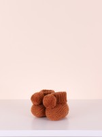 Knitted bobble booties Knitted bobble booties