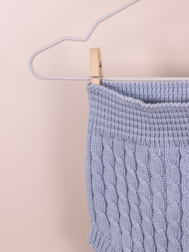 Tapa fralda tricotado
