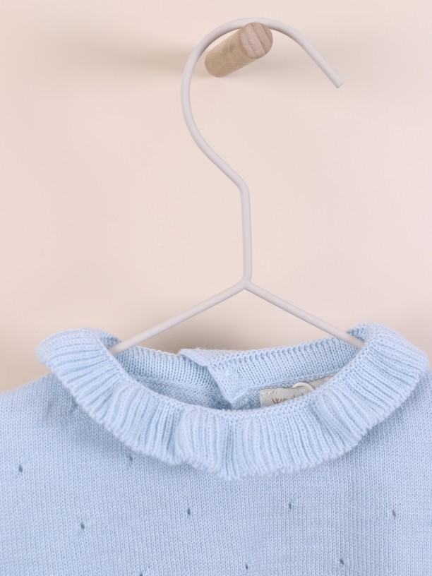 Sweater with frill