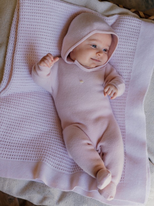 Babygrow knitted cashmere