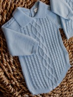 Knitted polo shortie Knitted polo shortie