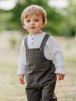 Checked dungarees Checked dungarees