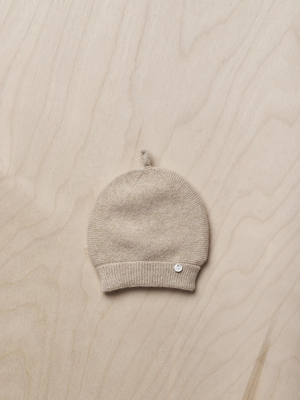 Beanie knitted cashmere