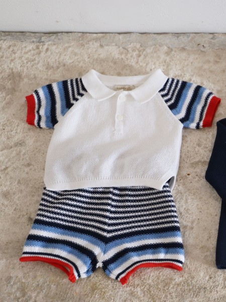 Cotton polo sweater