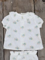 Blusa florida em algodão Blusa florida em algodão