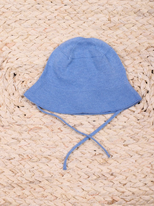 Cotton knitted sun hat