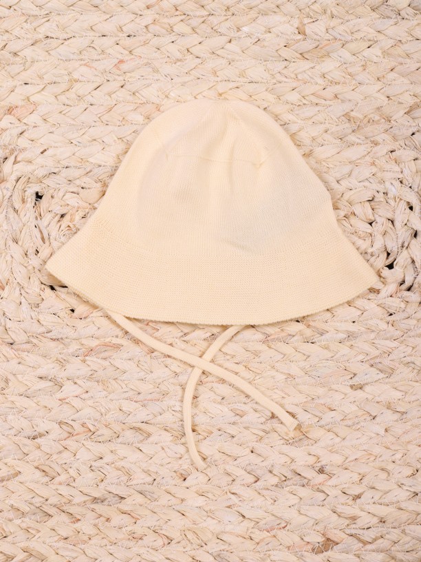 Cotton knitted sun hat