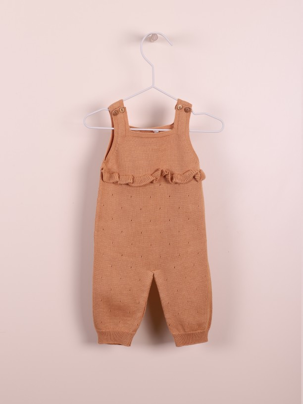 Knitted dungarees