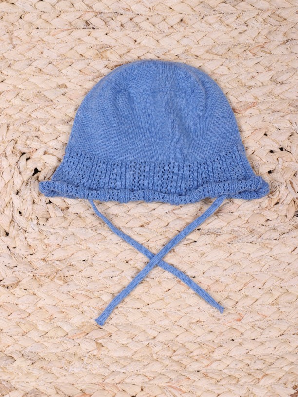Chapéu de sol tricotado