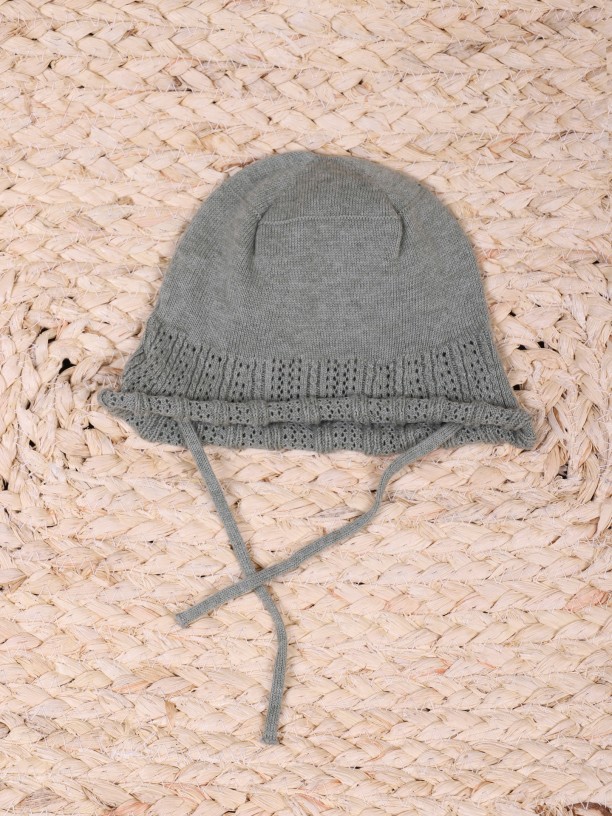 Chapéu de sol tricotado