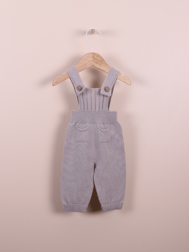 Knitted dungarees