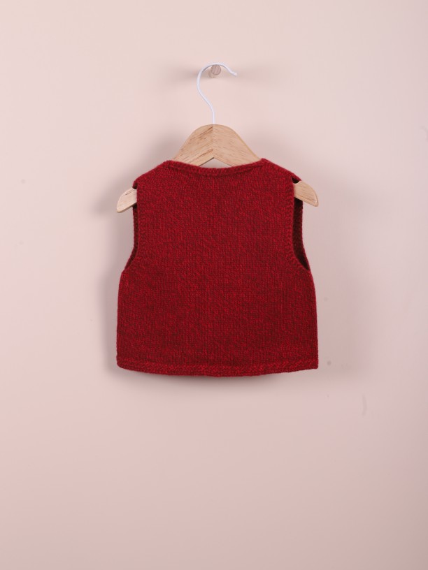 Knitted baby vest