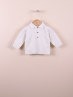 Knitted polo sweater Knitted polo sweater